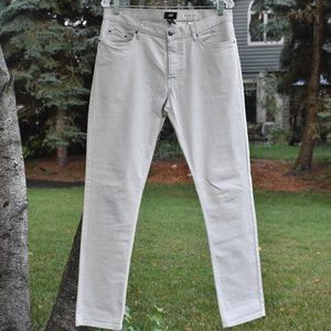 H&M Slim Fit Jeans Mens 31 Light Grey Pants Unworn
